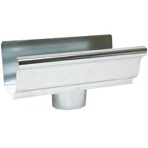 Swivel 29010 K-Style Gutter End Piece & Outlet - Galvanized - 5 In. SW3125298 - main